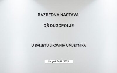 Projekt U svijetu likovnih umjetnika