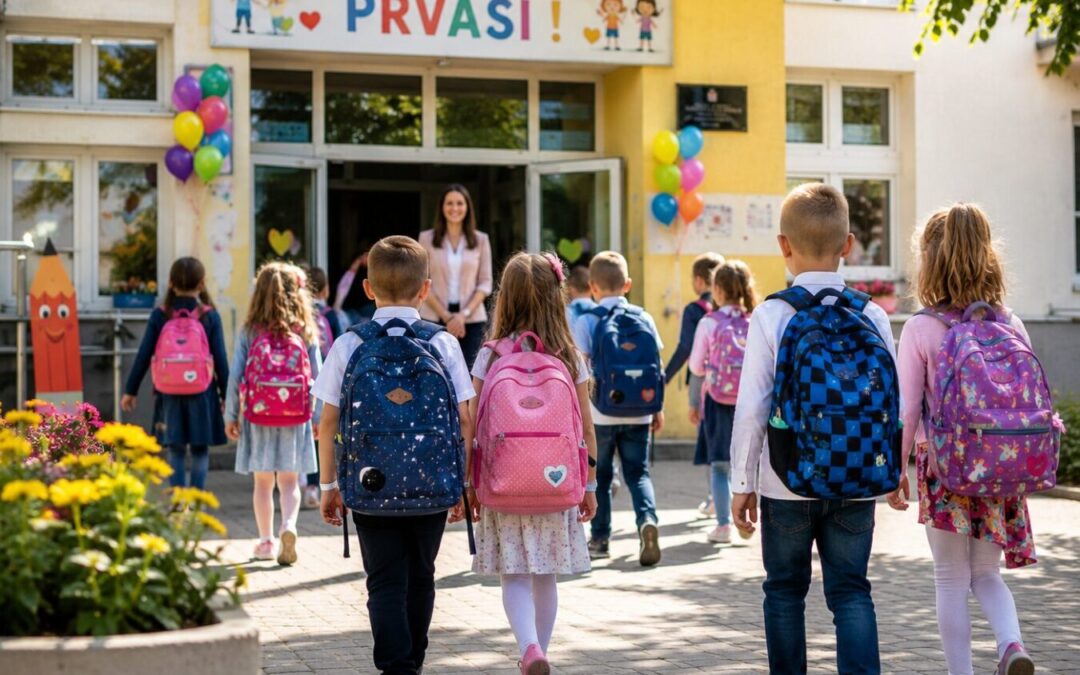Raspored učenika 1. razreda po odjelima